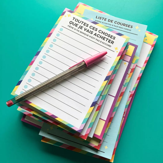 Liste de Courses A6 – Humour Cadeau Utile 🛍