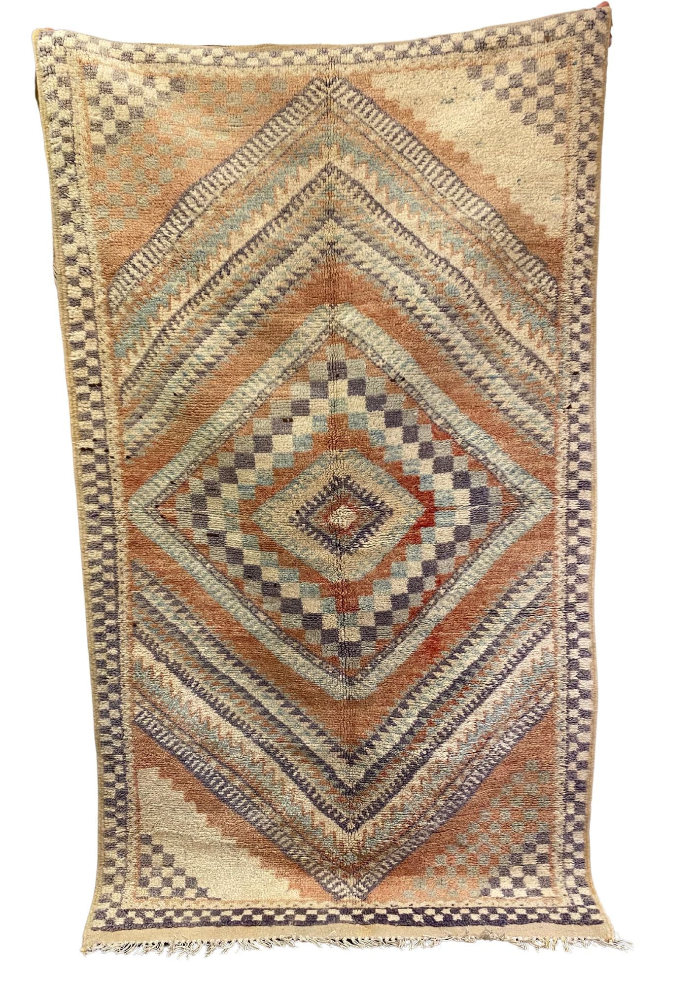Tapis vintage Maroc - Année 1986 - 190X106 - EXPOSITION