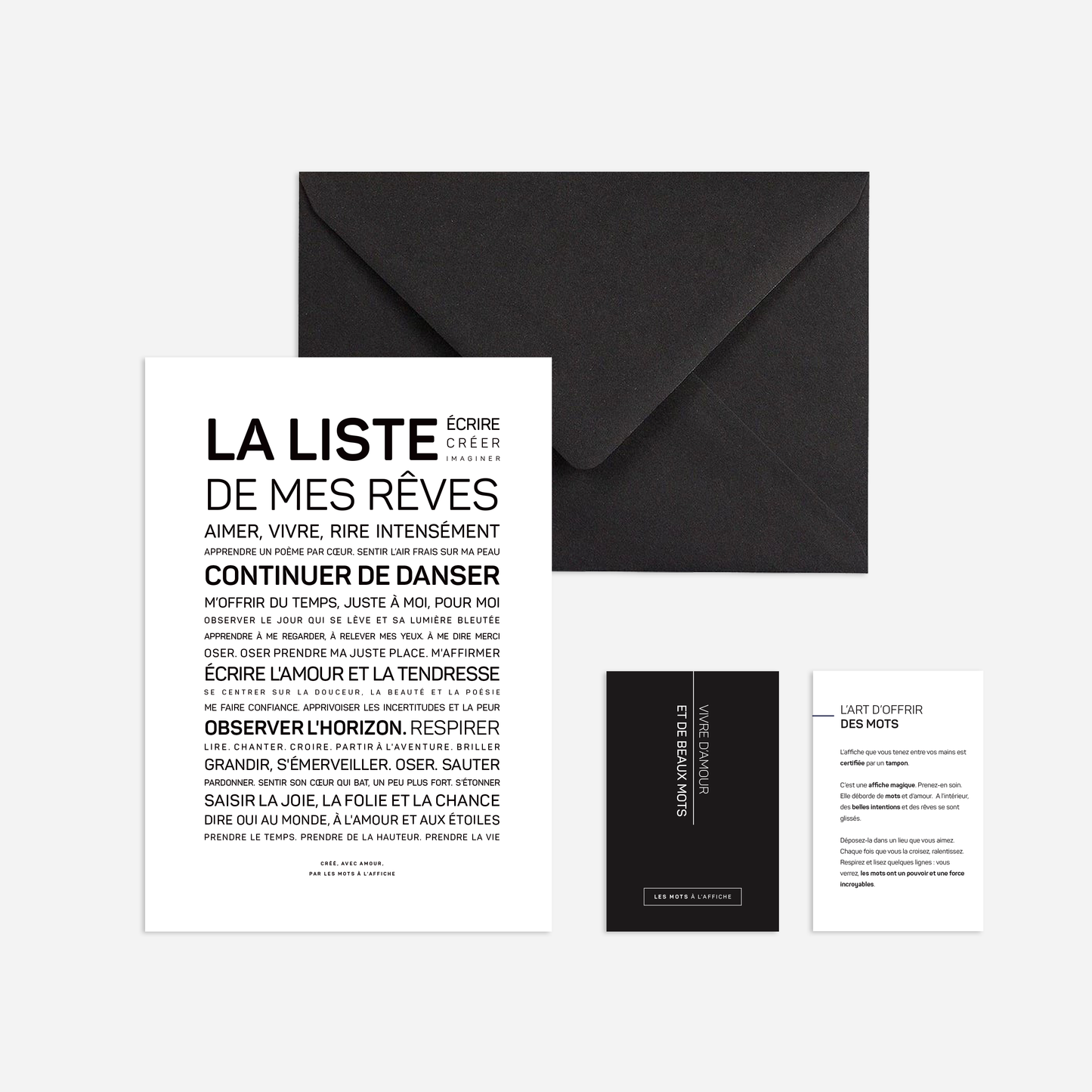 Affiche La liste de mes rêves A6