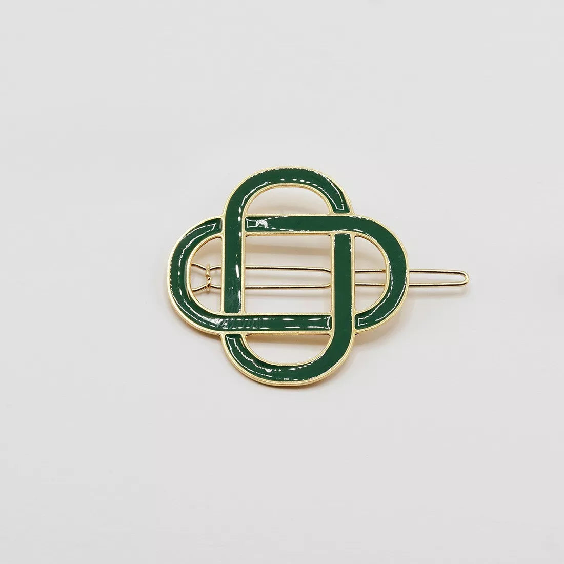 Barrette Cheveux Clémence – Vert forêt