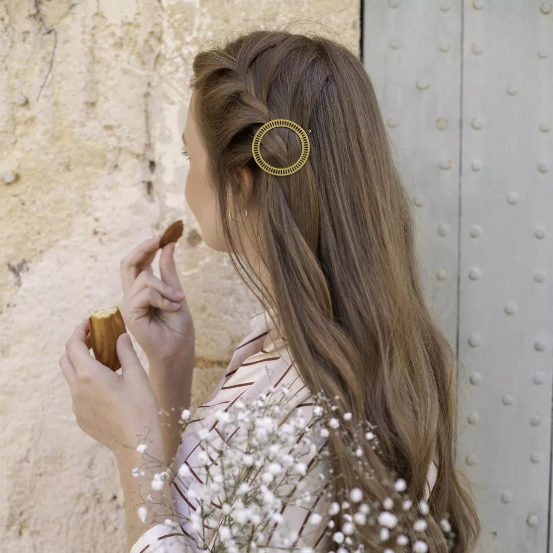 Barrette Sarah – Dorure or fin 24k – Gypso