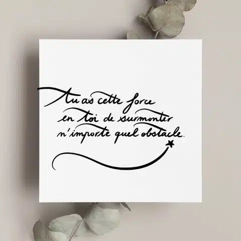 Carte “Tu as cette force en toi” – GreenMa