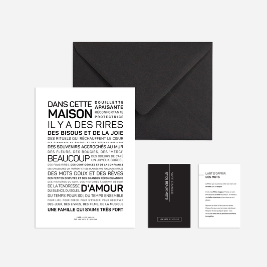 Affiche Dans cette maison, il y a...