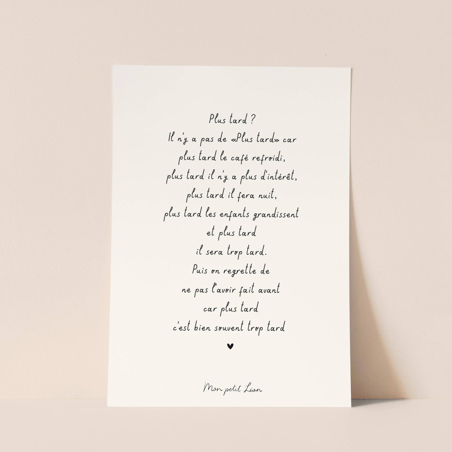 Carte postale A6 plus tard