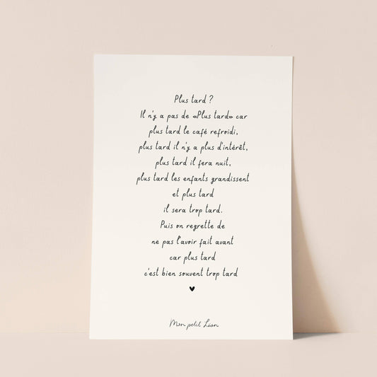 Carte postale A6 plus tard