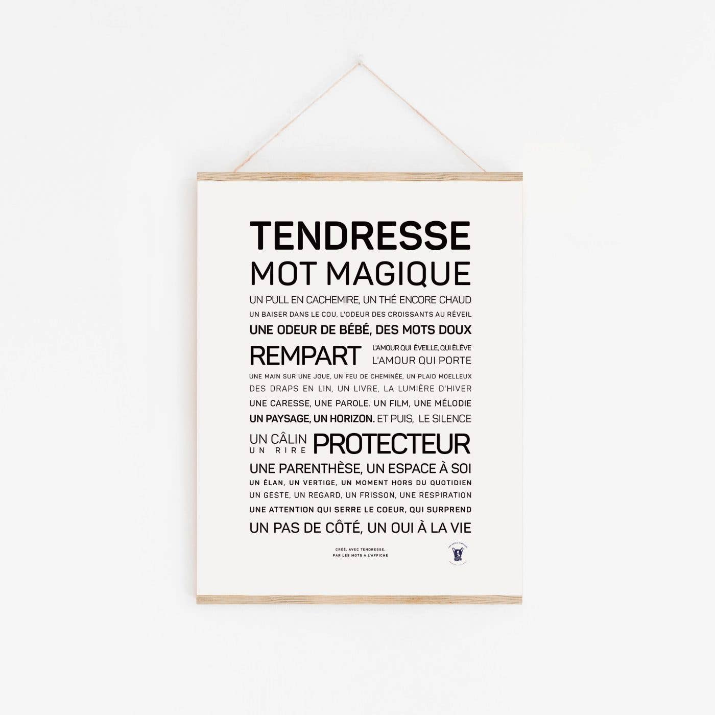 Affiche Tendresse