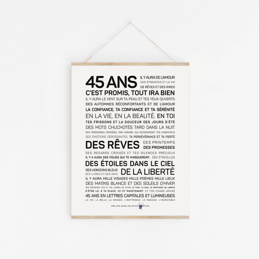 Affiche 45 ans – Ce que j’aurais aimé qu’on me dise A6