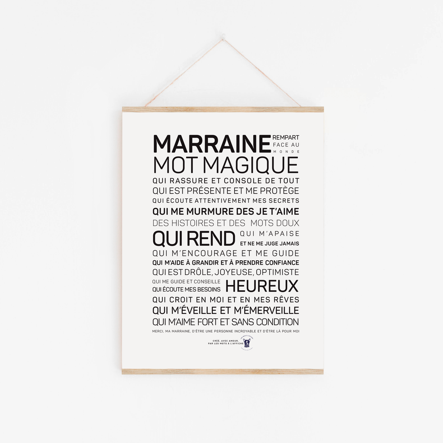 Affiche Marraine A6