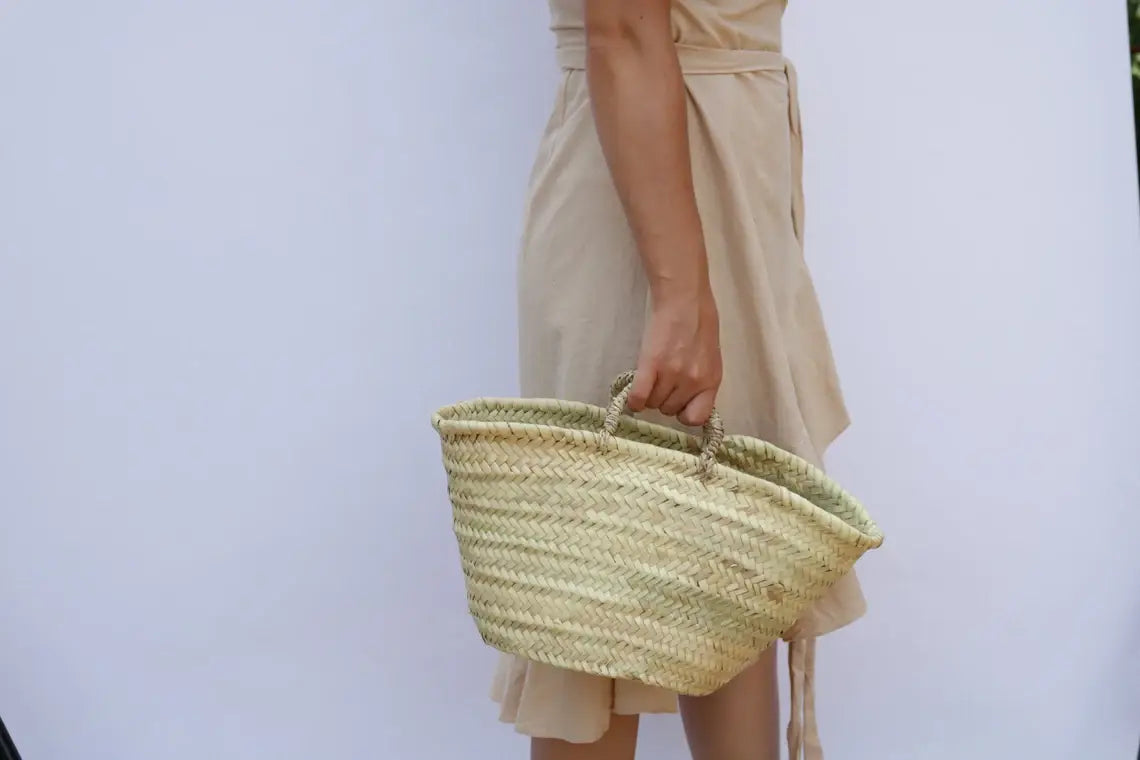 Panier Doum - feuille de palmier - M