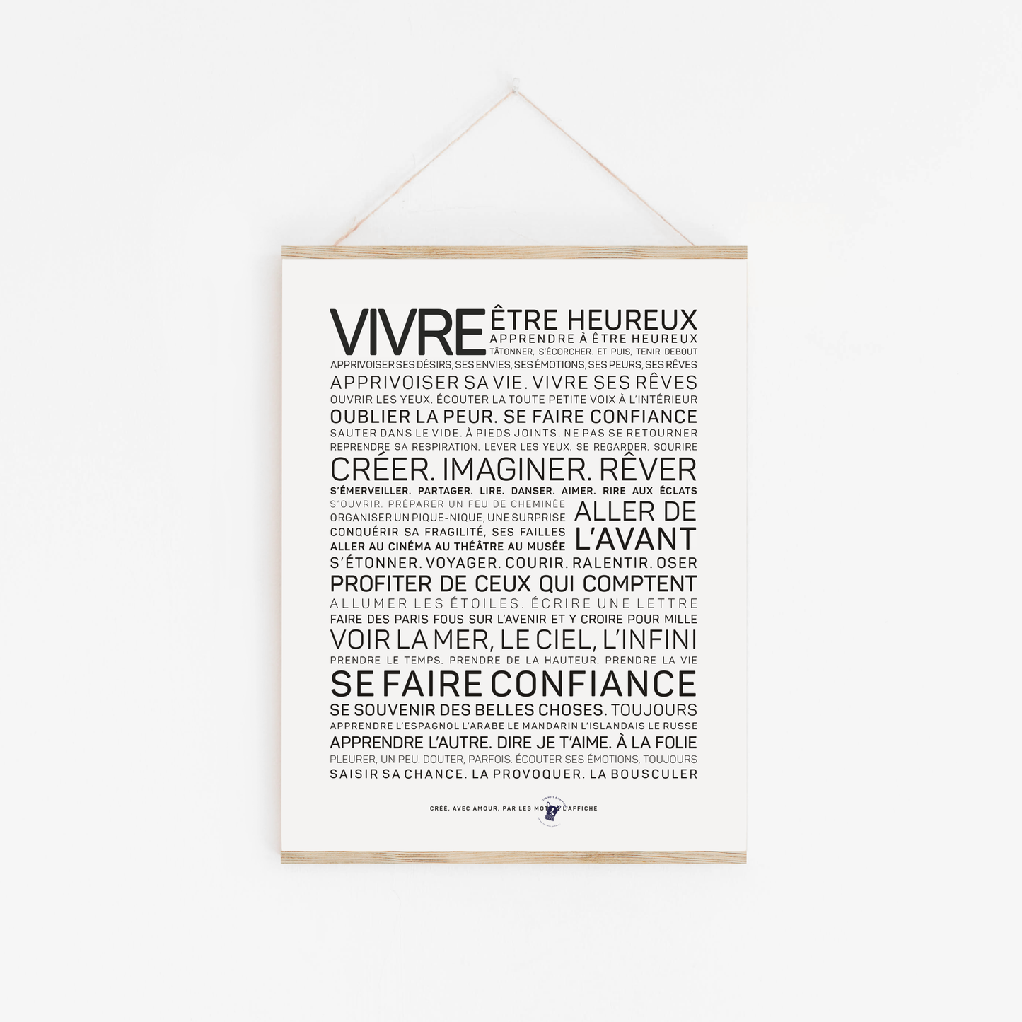 Affiche Vivre  A6