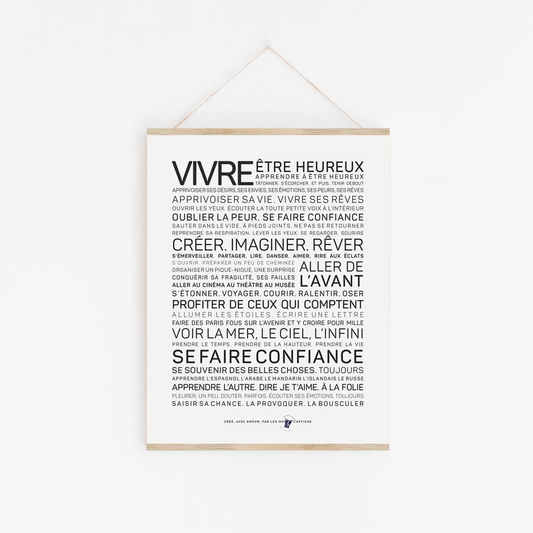 Affiche Vivre  A6