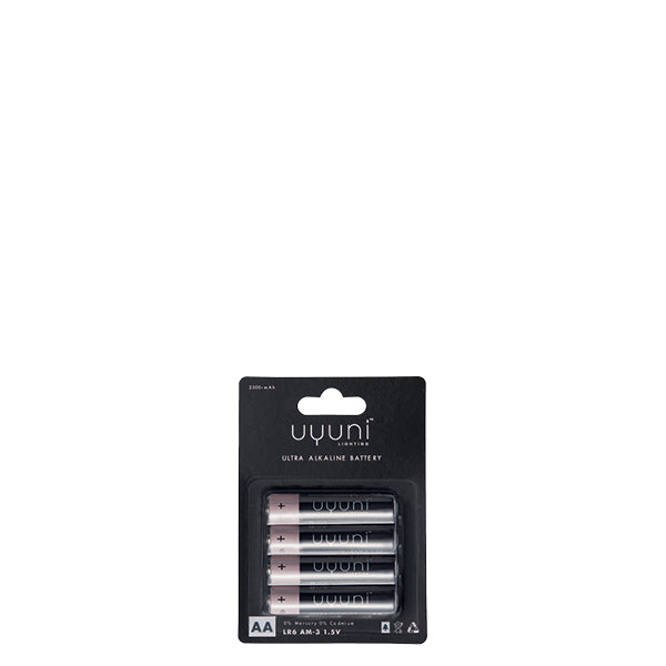 Piles alcalines AA, 1,5 V, LR6 - paquet de 4