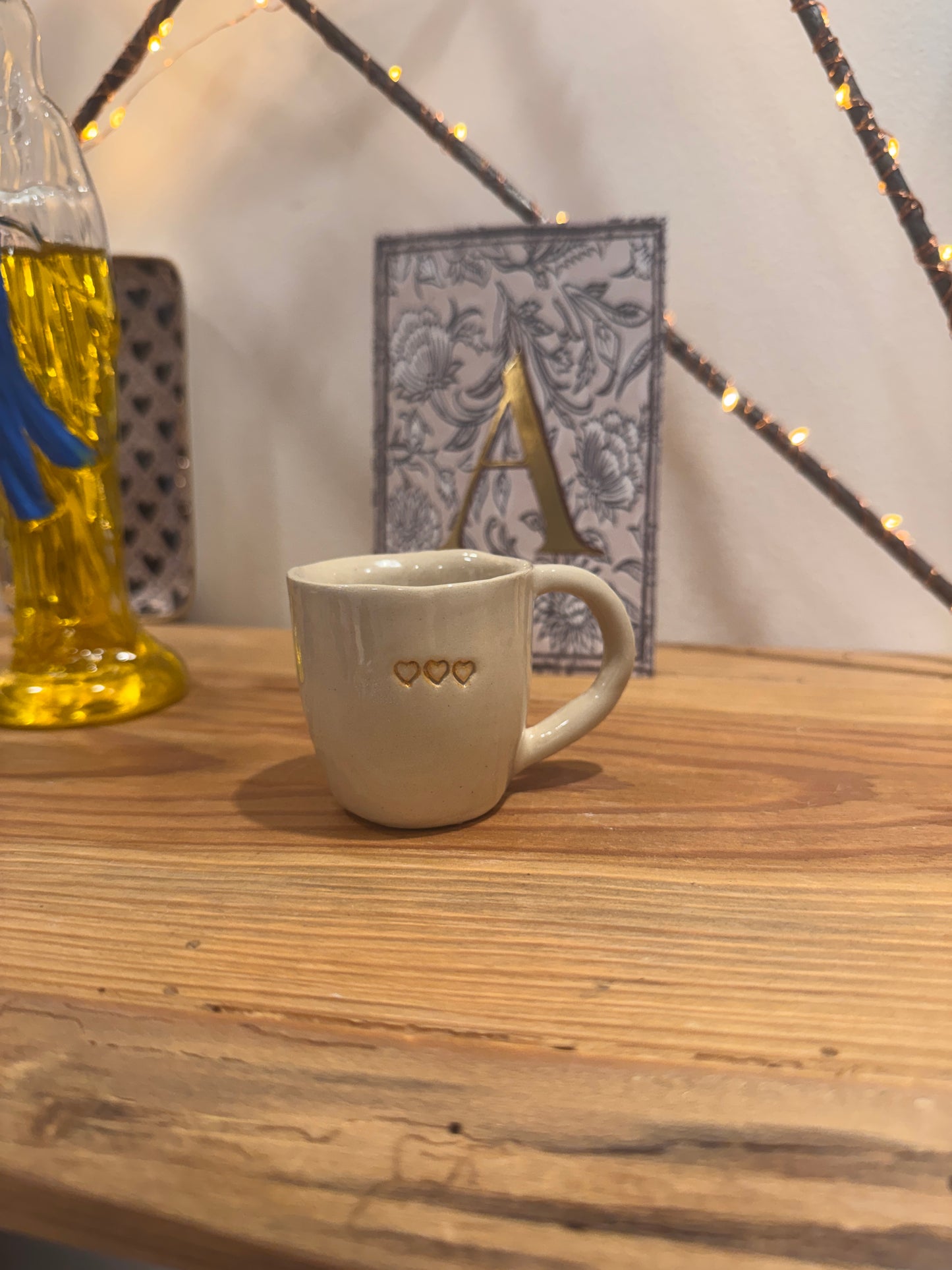 Céramiques Artisanales - Ristretto en grès blanc