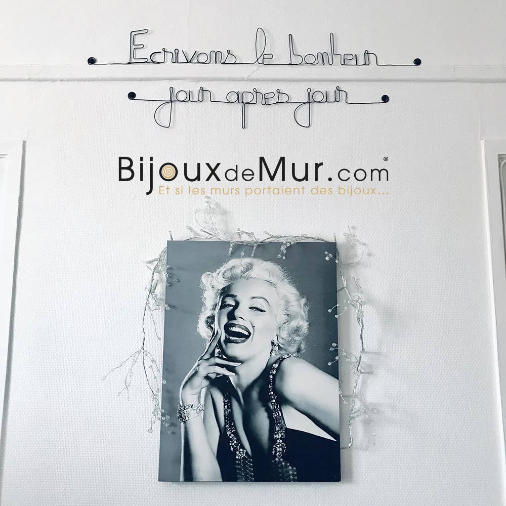 Citation Murale "Écrivons le bonheur jour après jour"