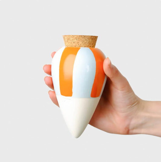 Olla - Rayé orange et bleu