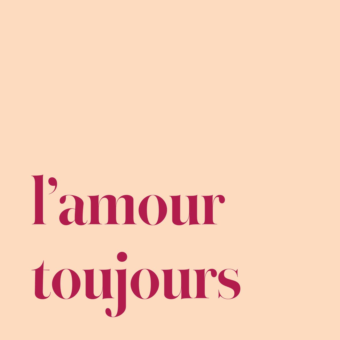 L'amour toujours - carreau en céramique