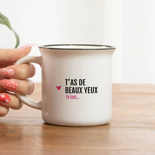 Mug T'as de beaux yeux / St Valentin