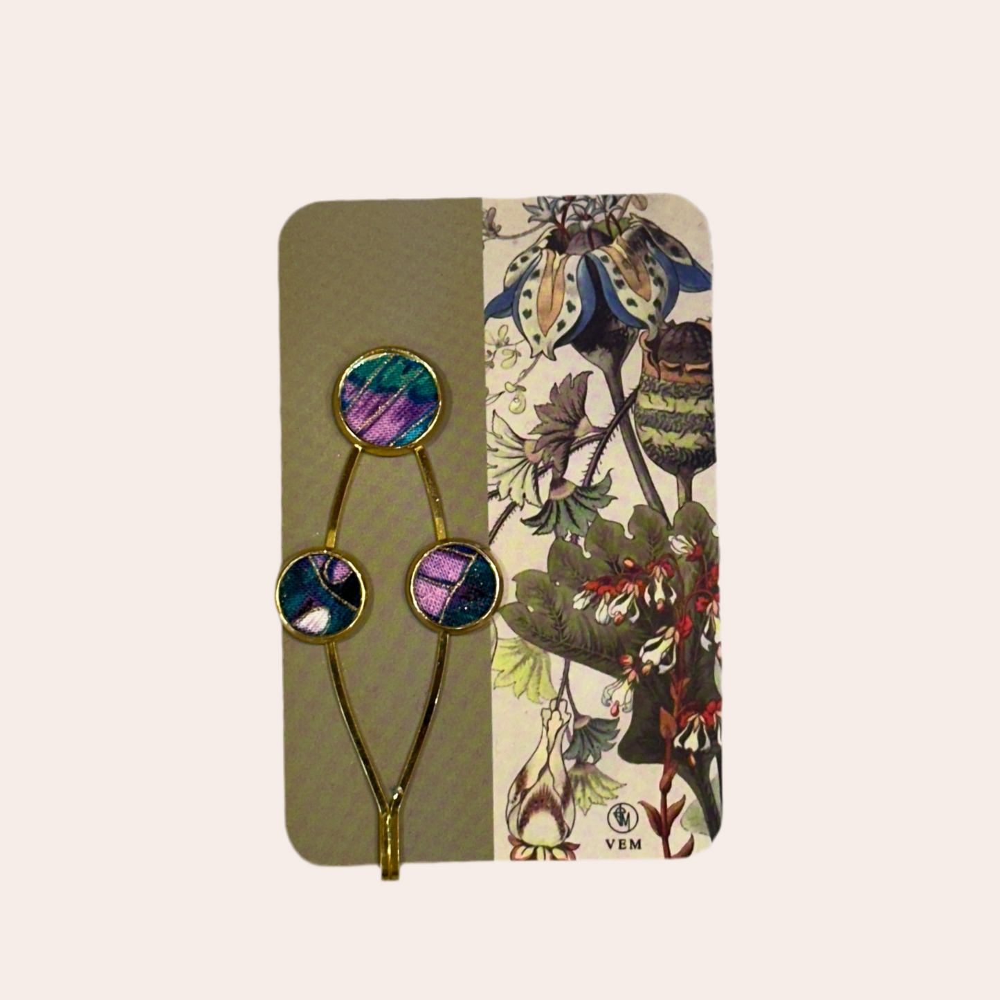 Barrette brodé