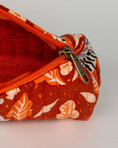 Trousse à crayons matelassée Tropique