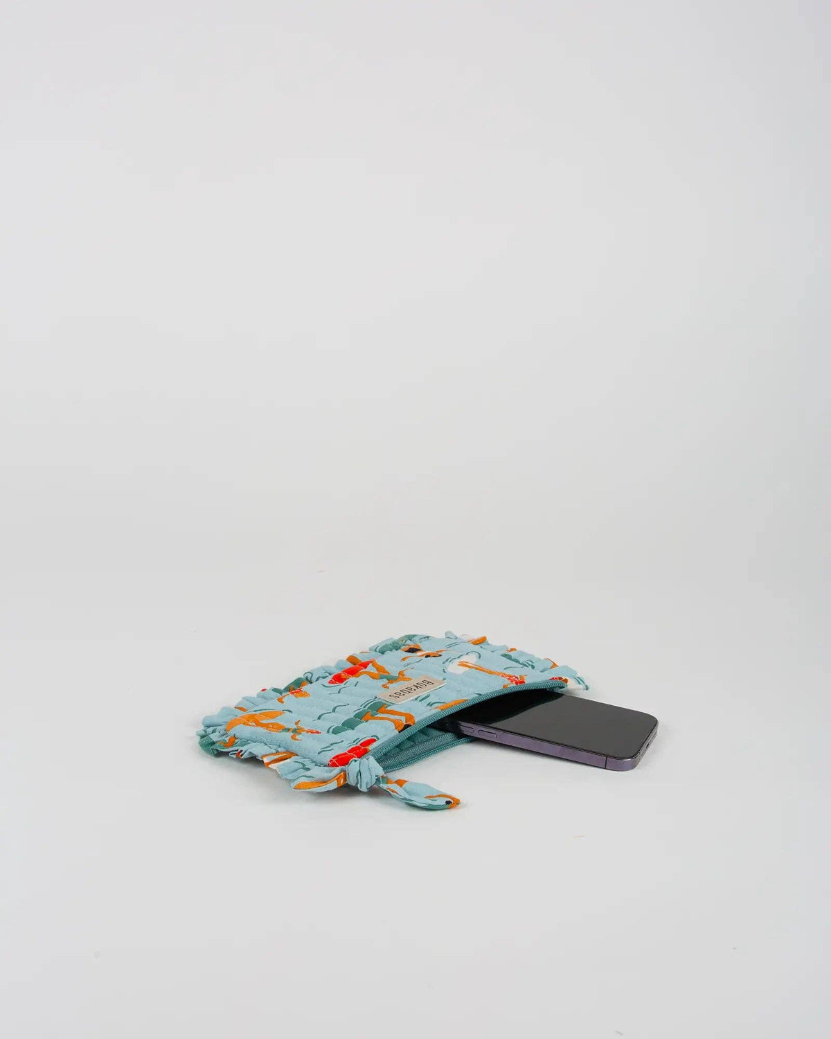 Pochette matelassée à froufrous Surf: Grande