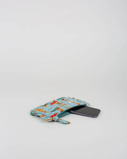 Pochette matelassée à froufrous Surf: Grande