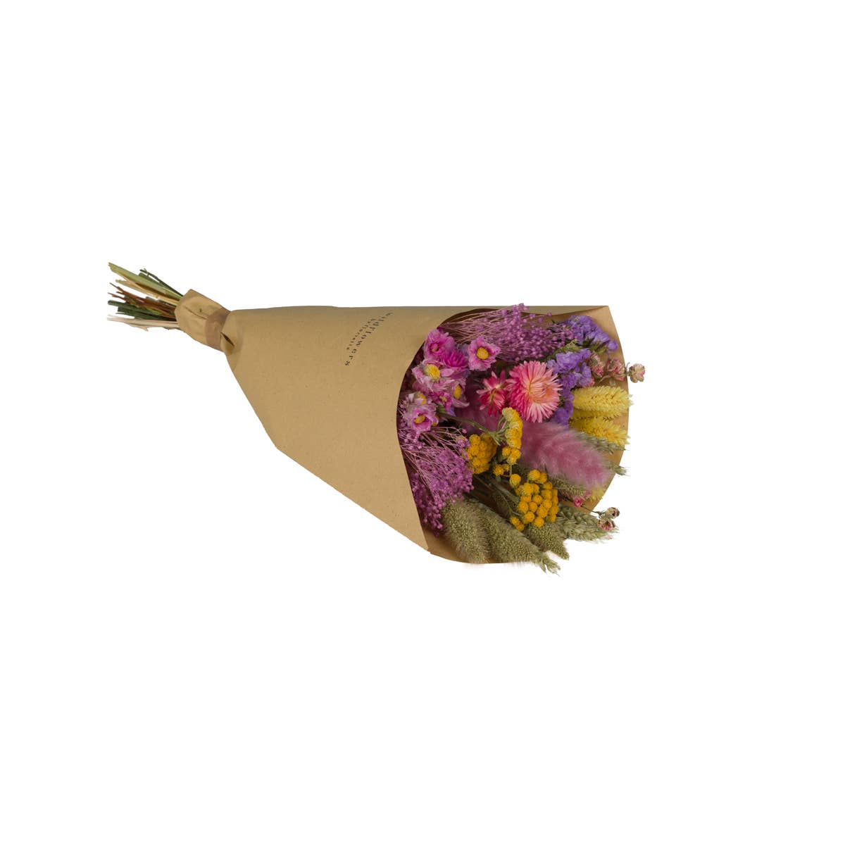 Bouquet printanier de fleurs séchées - Bouquet de champs - Blossom Lilas