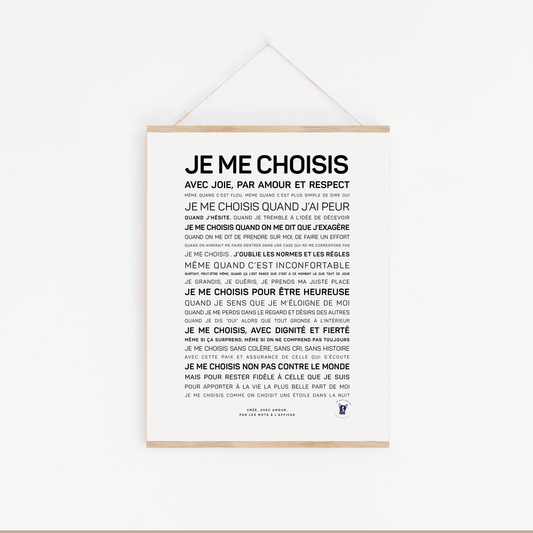 Affiche Je me choisis