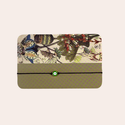Bracelet en fil et porcelaine - Oeil