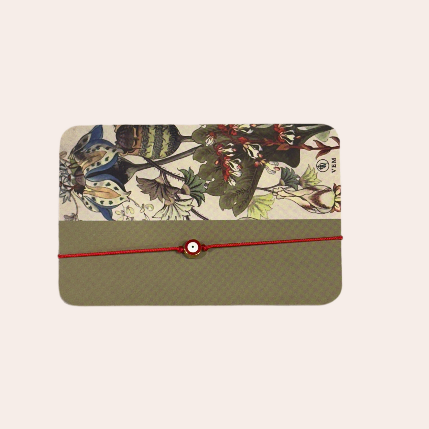 Bracelet en fil et porcelaine - Oeil