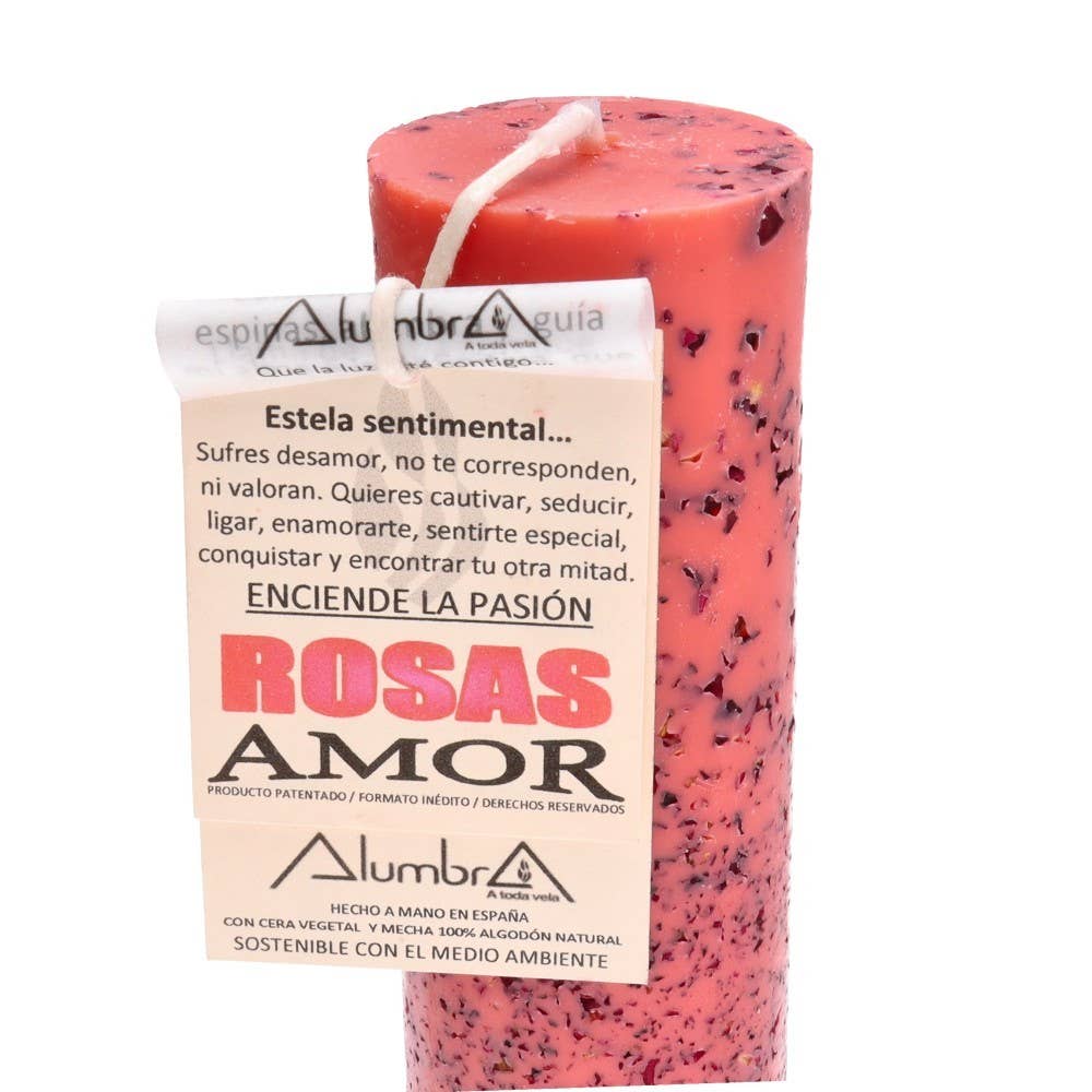 Bougie Rituel Amour avec roses