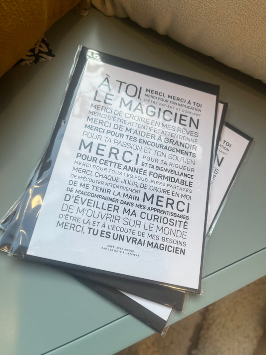 Affiche le magicien A6