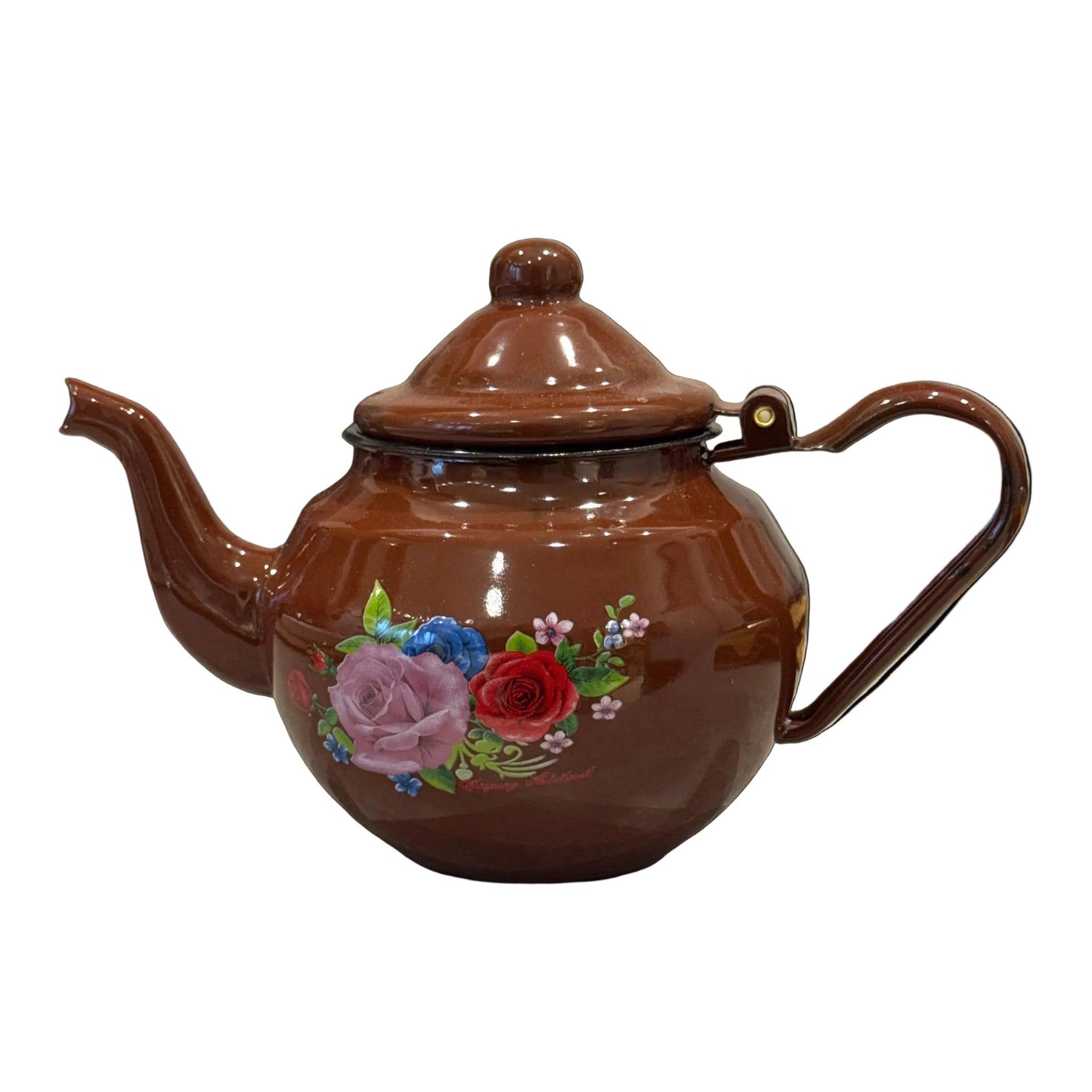 Théière en acier émaillé vitifiée