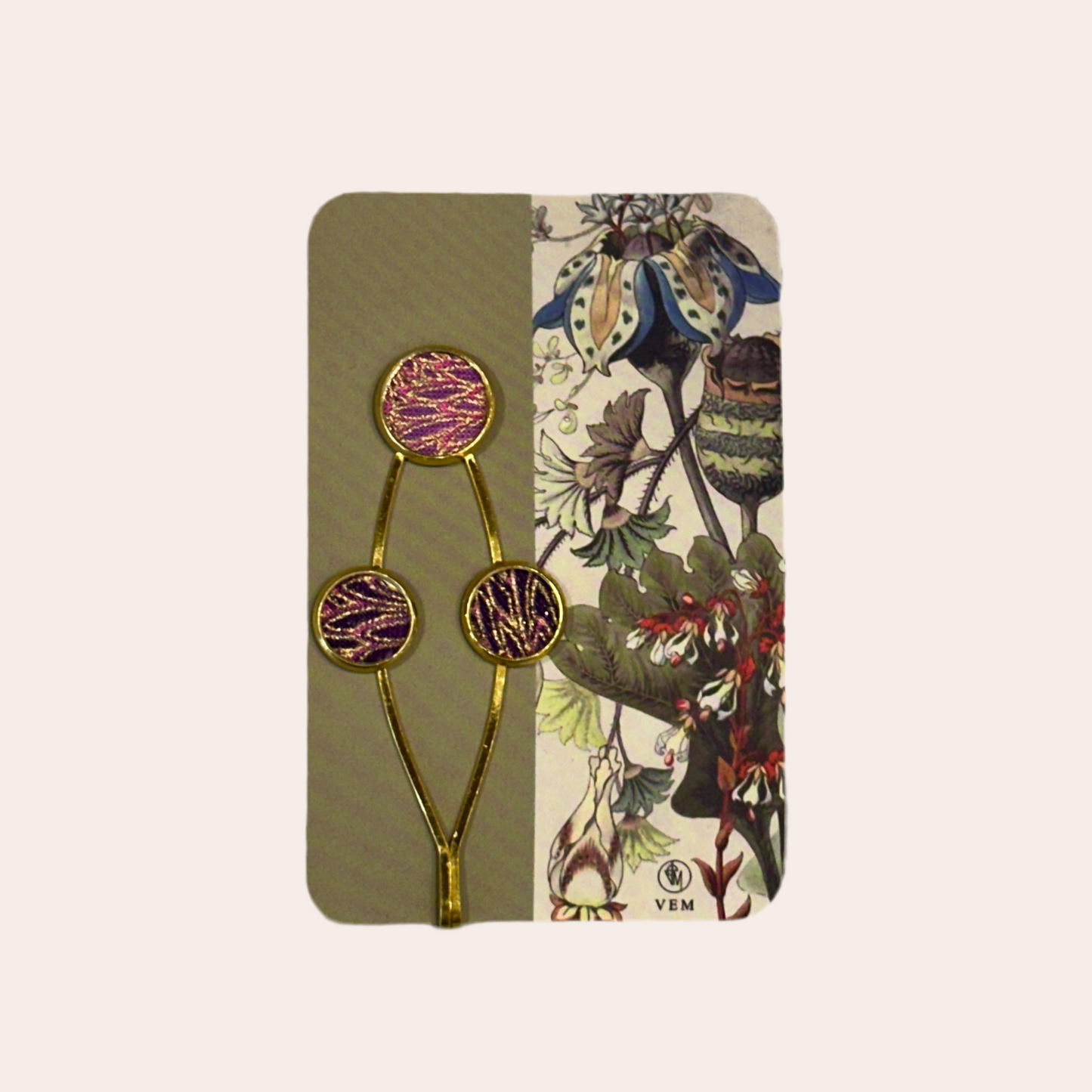 Barrette brodé