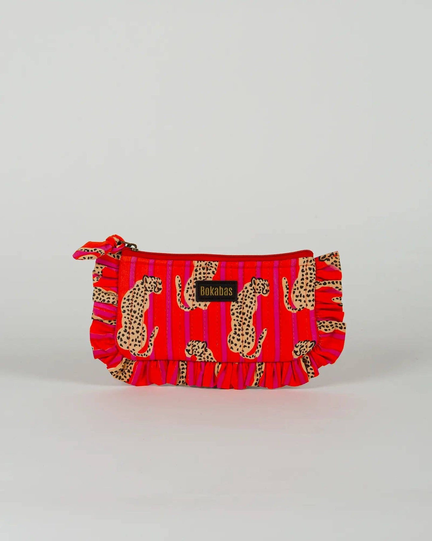Pochette matelassée à froufrous Guépard: Grande