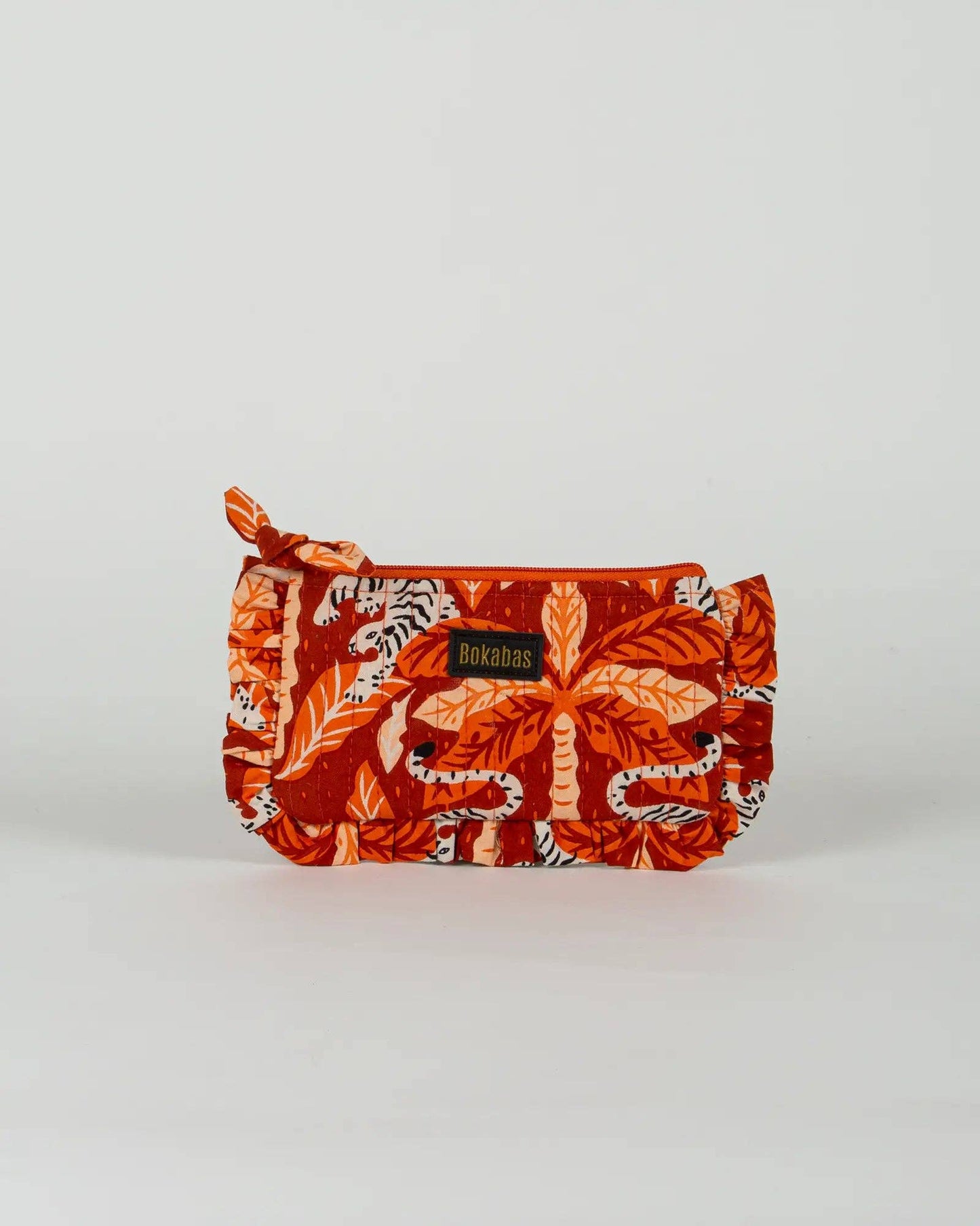 Pochette matelassée à froufrous Tropique: Grande