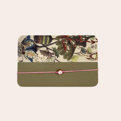 Bracelet en fil et porcelaine - Oeil