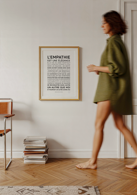 Affiche L'empathie est une élégance : MINI A6 10.5 x 14.8 mm