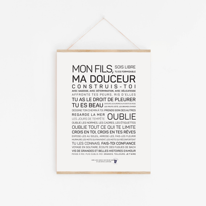 Affiche A toi, mon fils: MINI A6 10.5 x 14.8 mm