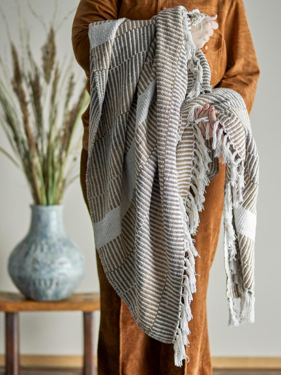 Isnel plaid - Nature - Coton recyclé