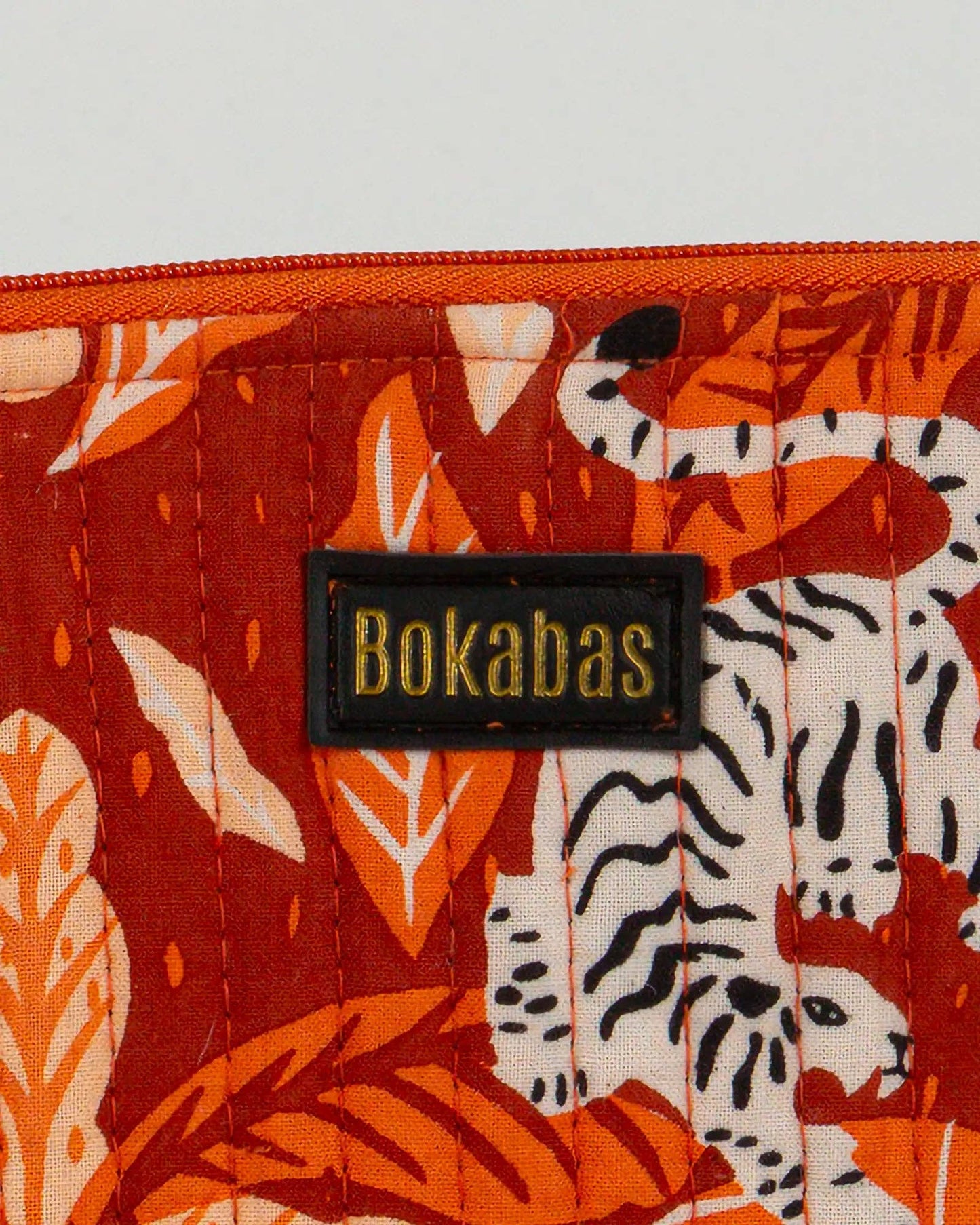 Pochette matelassée à froufrous Tropique: Grande