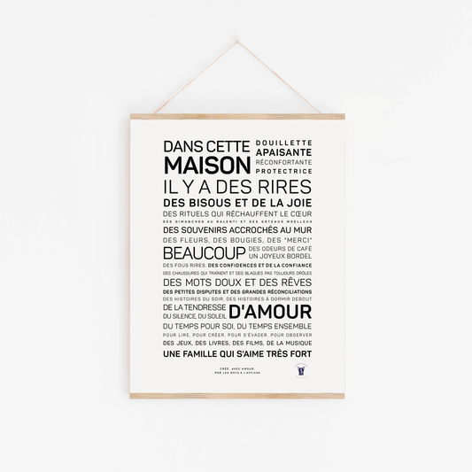 Affiche Dans cette maison, il y a...