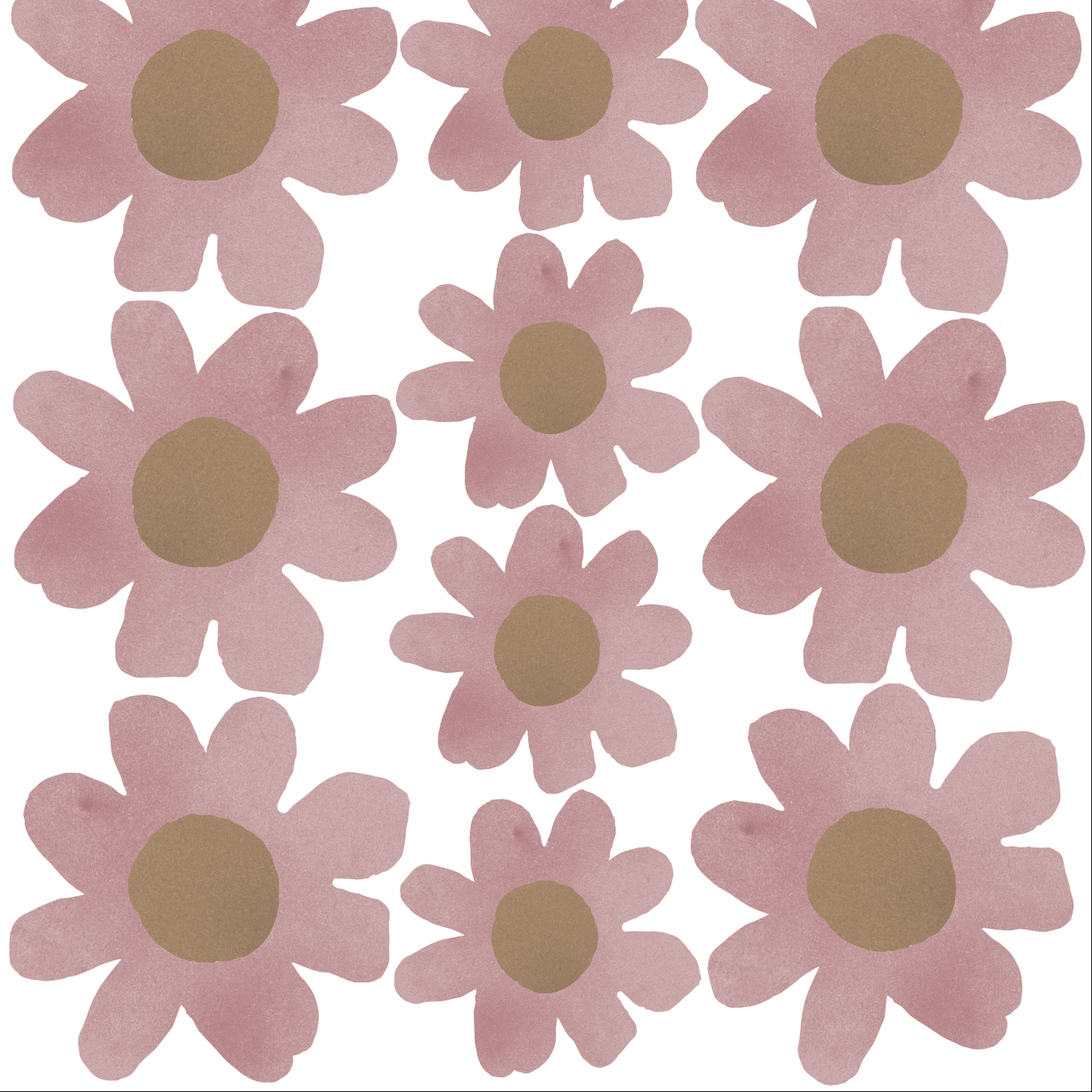 4 FEUILLES DE STICKERS MURAUX MARGUERITES violets