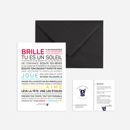 Affiche Brille, tu es un soleil: MINI A6 10.5 x 14.8 mm