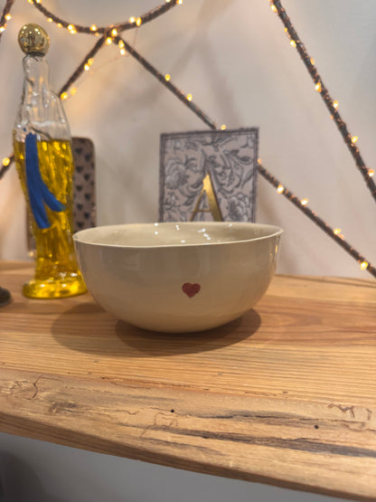 Céramiques Artisanales - Bol en grès blanc