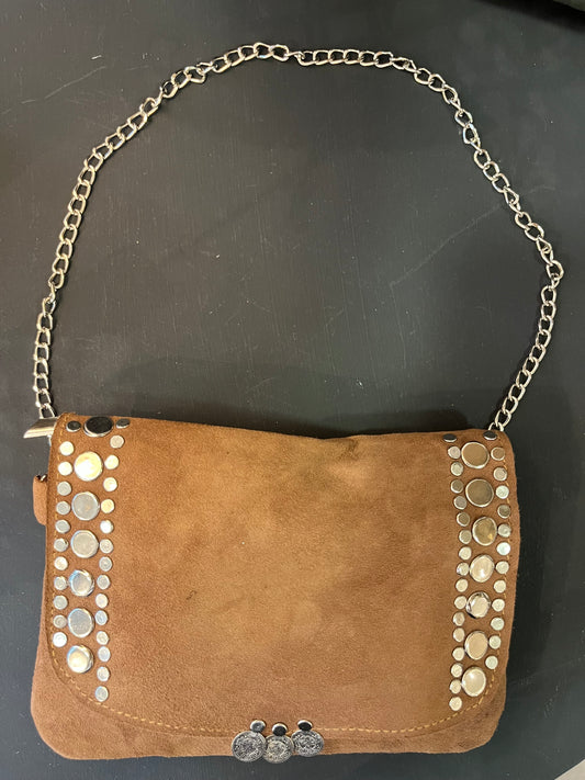 Sac pochette bandoulière cuir femme - 20X14 cm