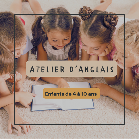 Atelier d'anglais pour enfants débutant - 4 à 10 ans - Mercredi 24 avril à 9h30