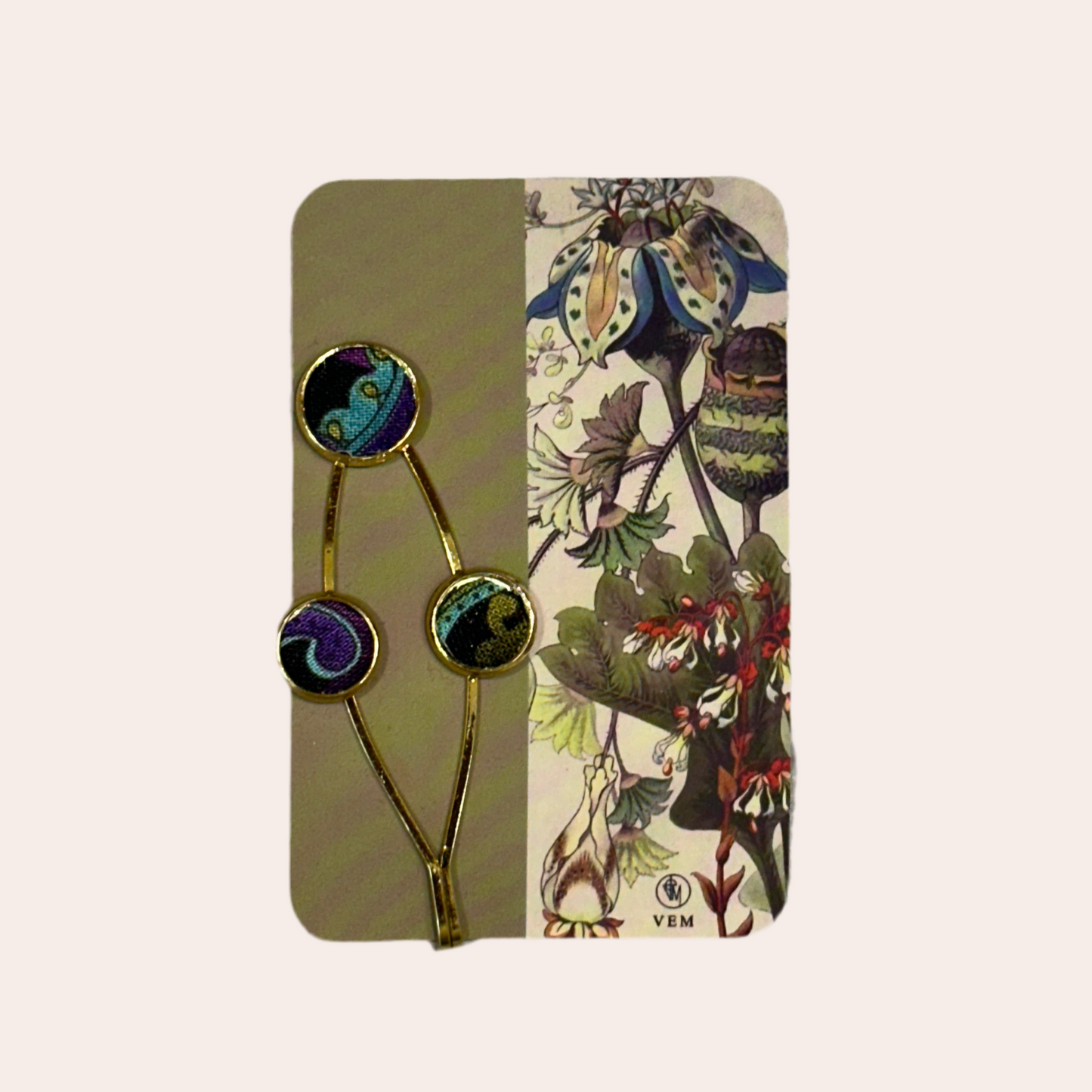 Barrette brodé