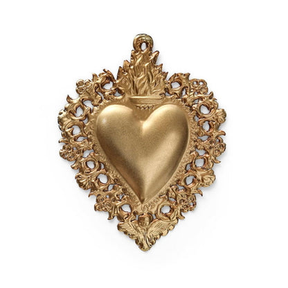 Petit ex-voto - Coeur Maria, or