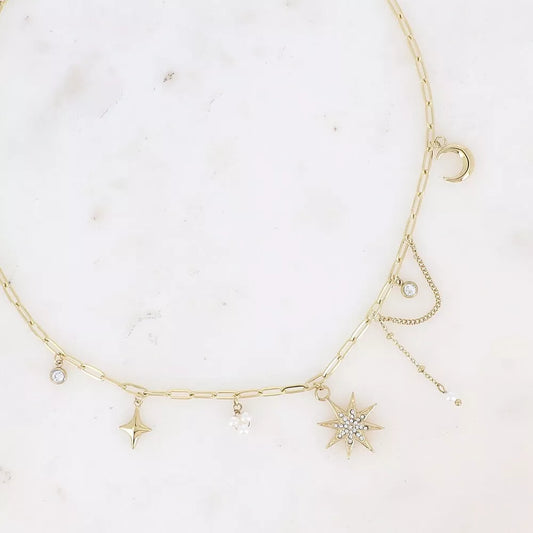 Collier Adrienne – charms célestes