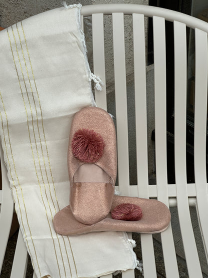 Babouche intérieur cuir